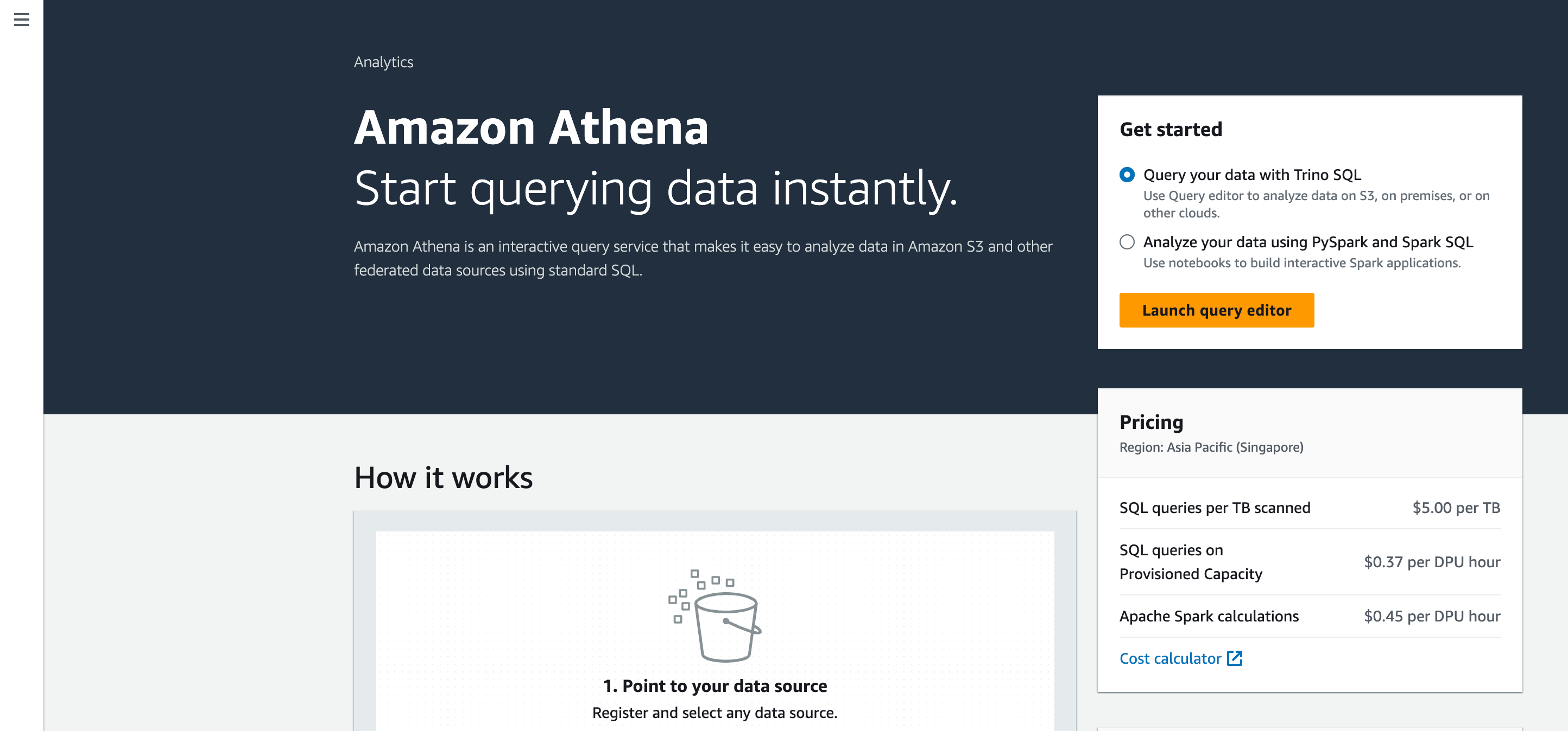 Athena Console