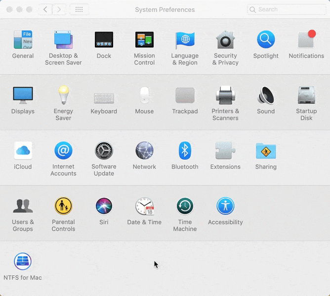 Enable MEGA Finder Sync extension