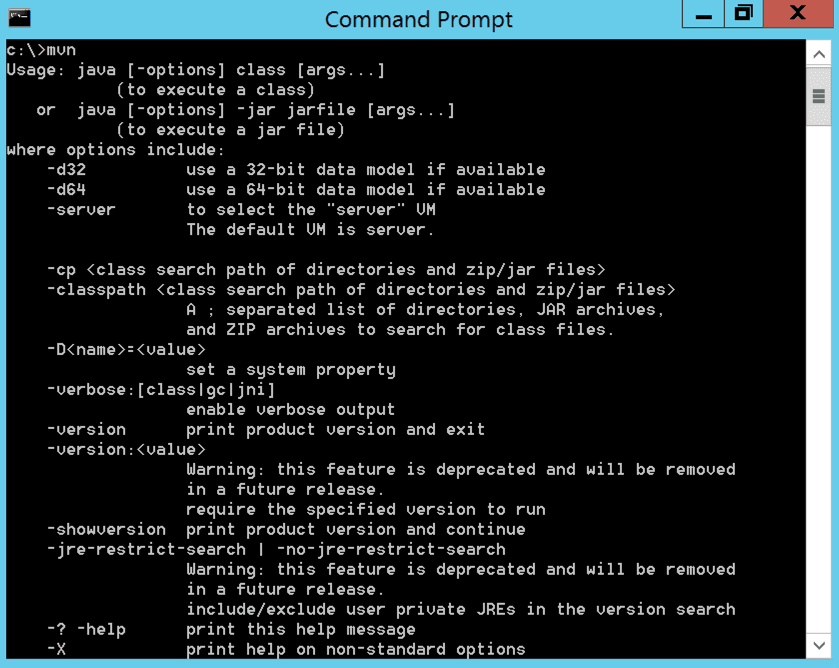 Before removing C:.mvn folder